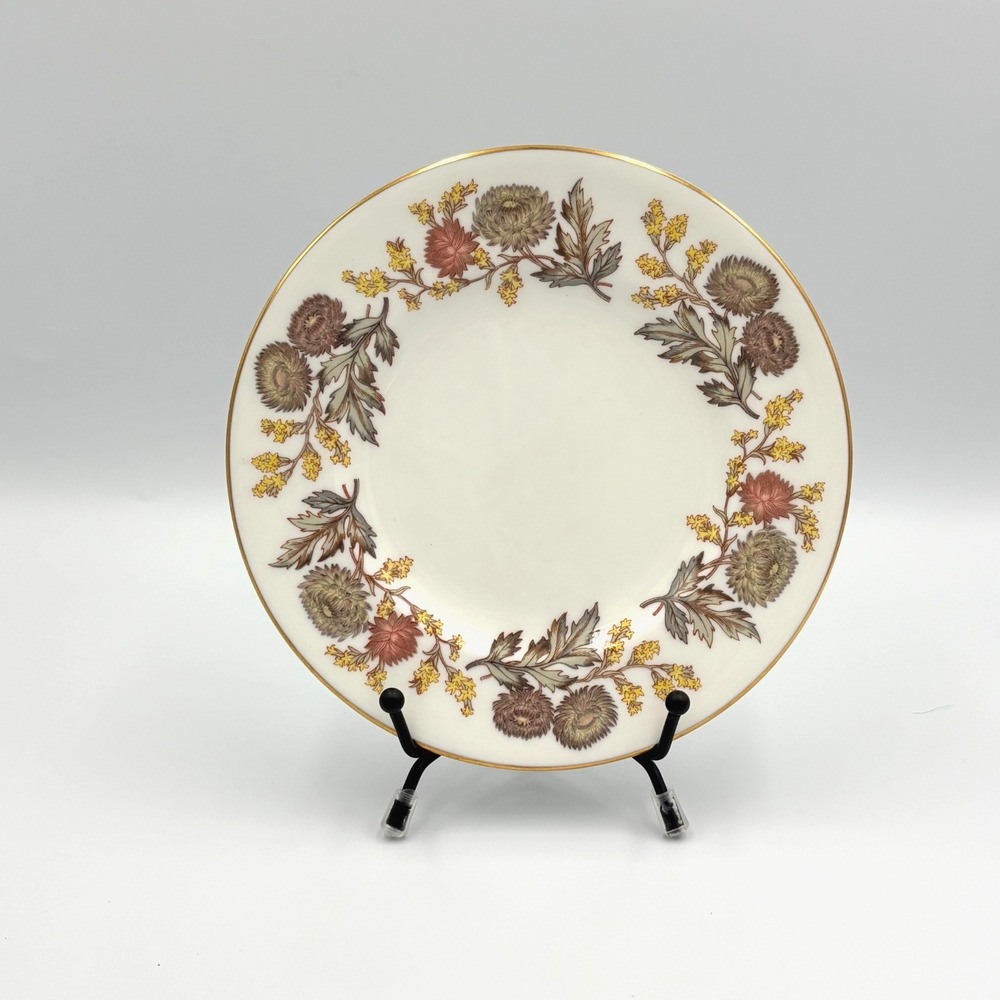 Vtg Wedgewood Lichfield Bread Plates, Mid-20th Century English Floral-Set of 4